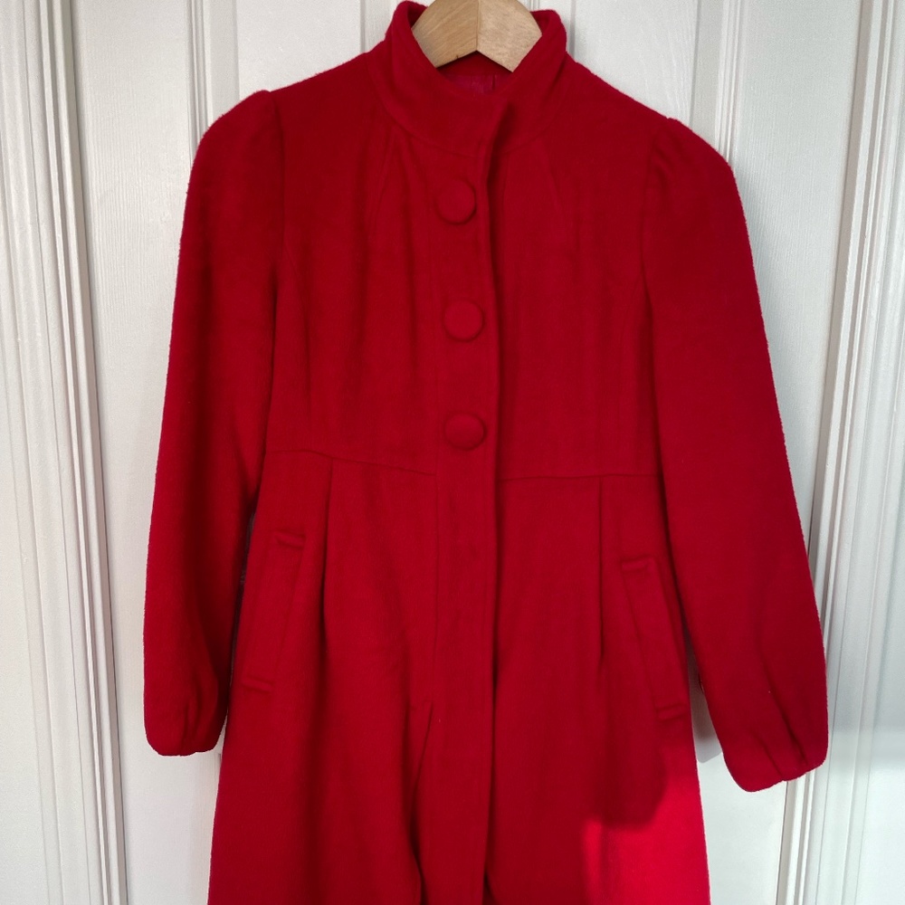 Olive des Olive Alpaca Wool Coat | Made in Japan (XS)